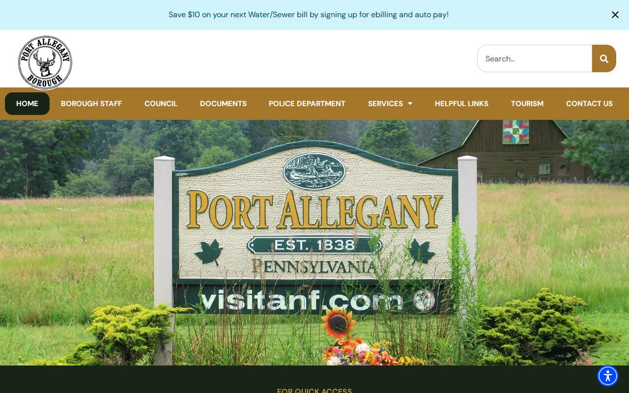Port Allegany criminal records borough information